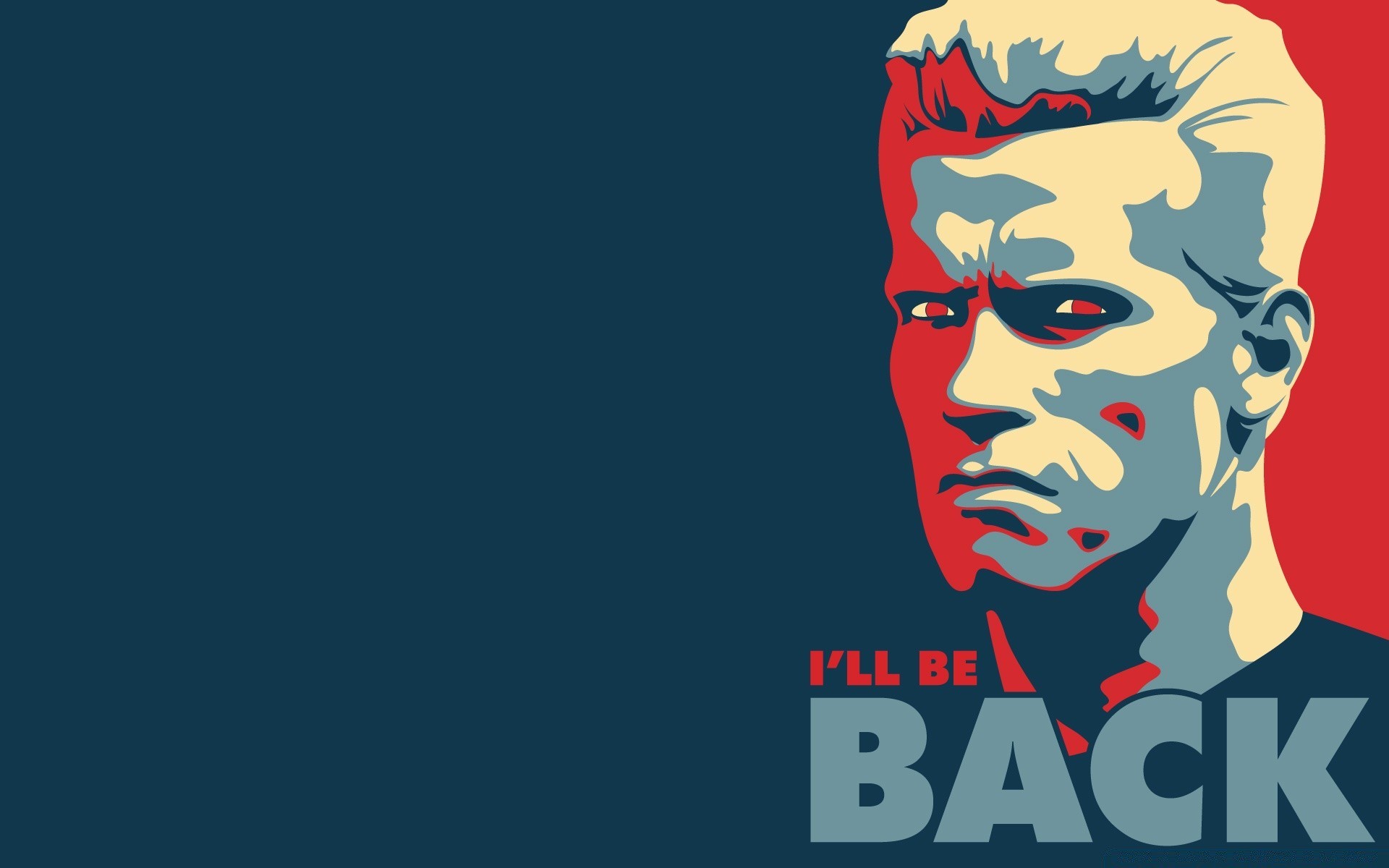 Vector Art Illustration Desktop Vector - Terminator I Ll Be Back - HD Wallpaper 