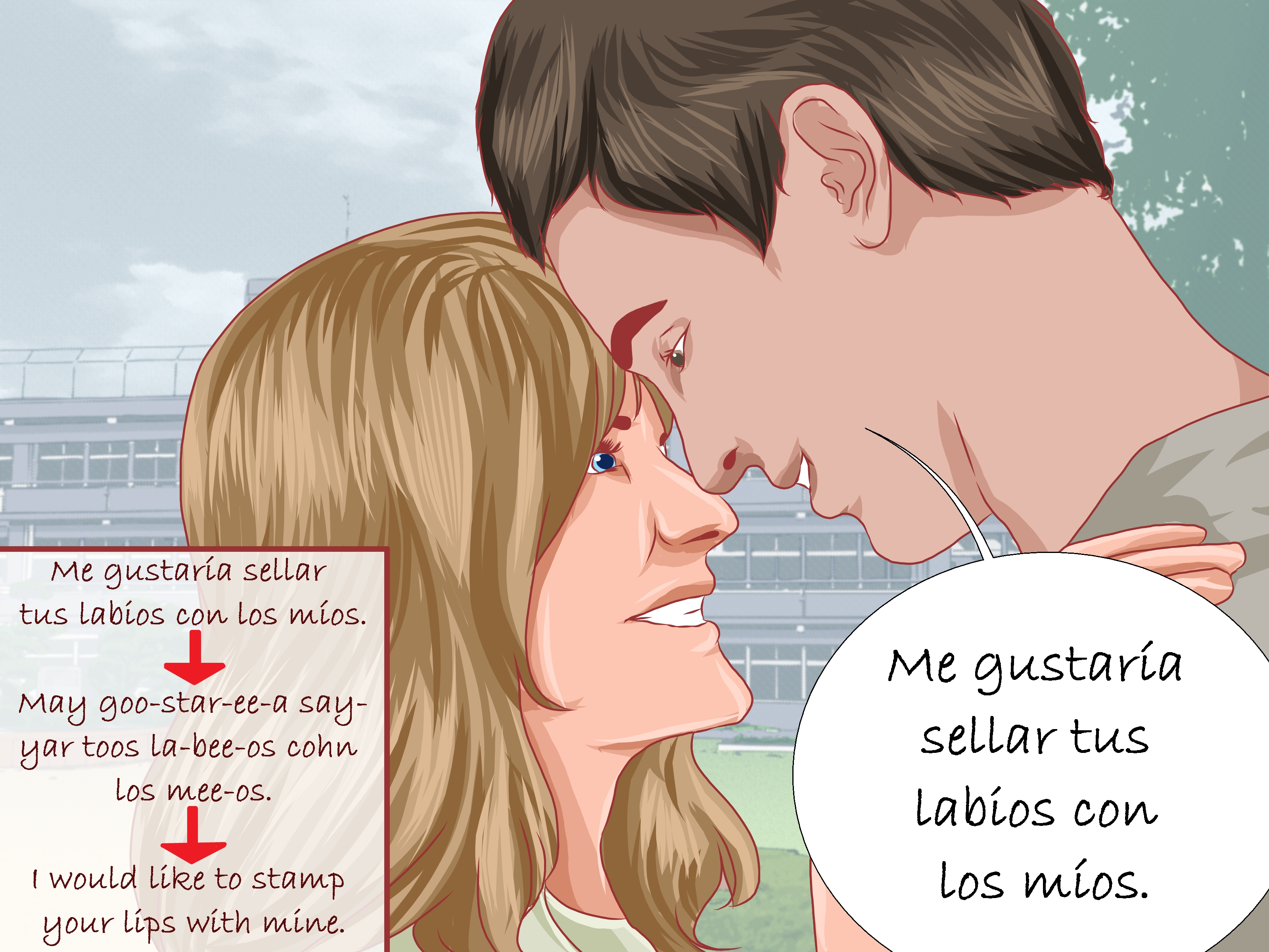 Image Titled Say I Want To Kiss You In Spanish Step - Want To Kiss You In Spanish - HD Wallpaper 