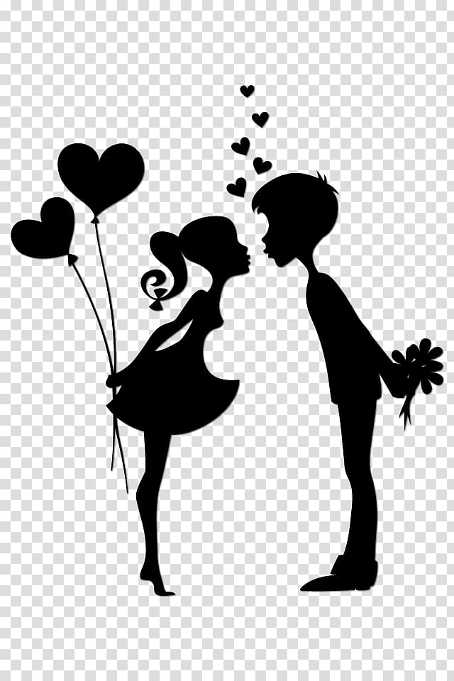 Love Black And White Clipart - HD Wallpaper 