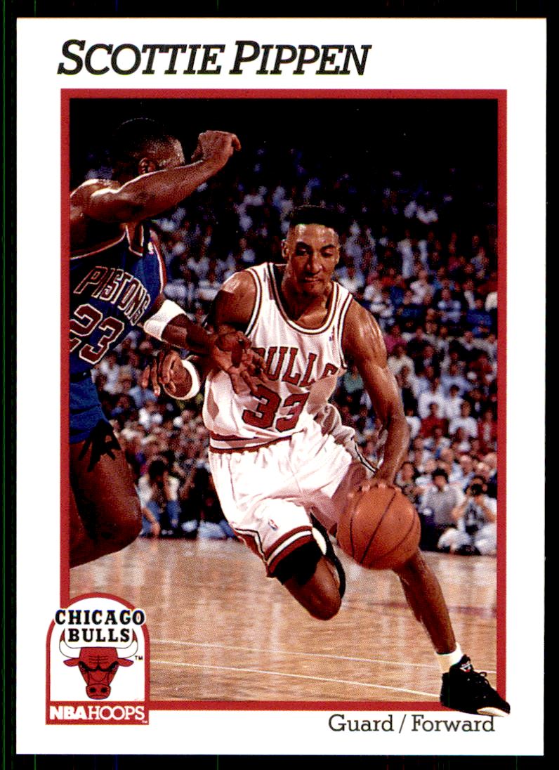 1991 Nba Hoops Scottie Pippen - HD Wallpaper 