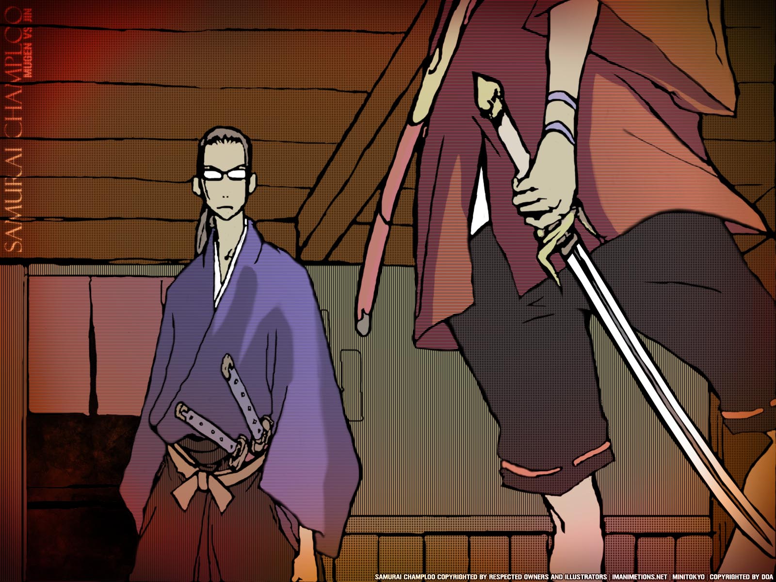 Samurai Champloo, Mugen, Jin Wallpaper 
	style Width - Cartoon - HD Wallpaper 