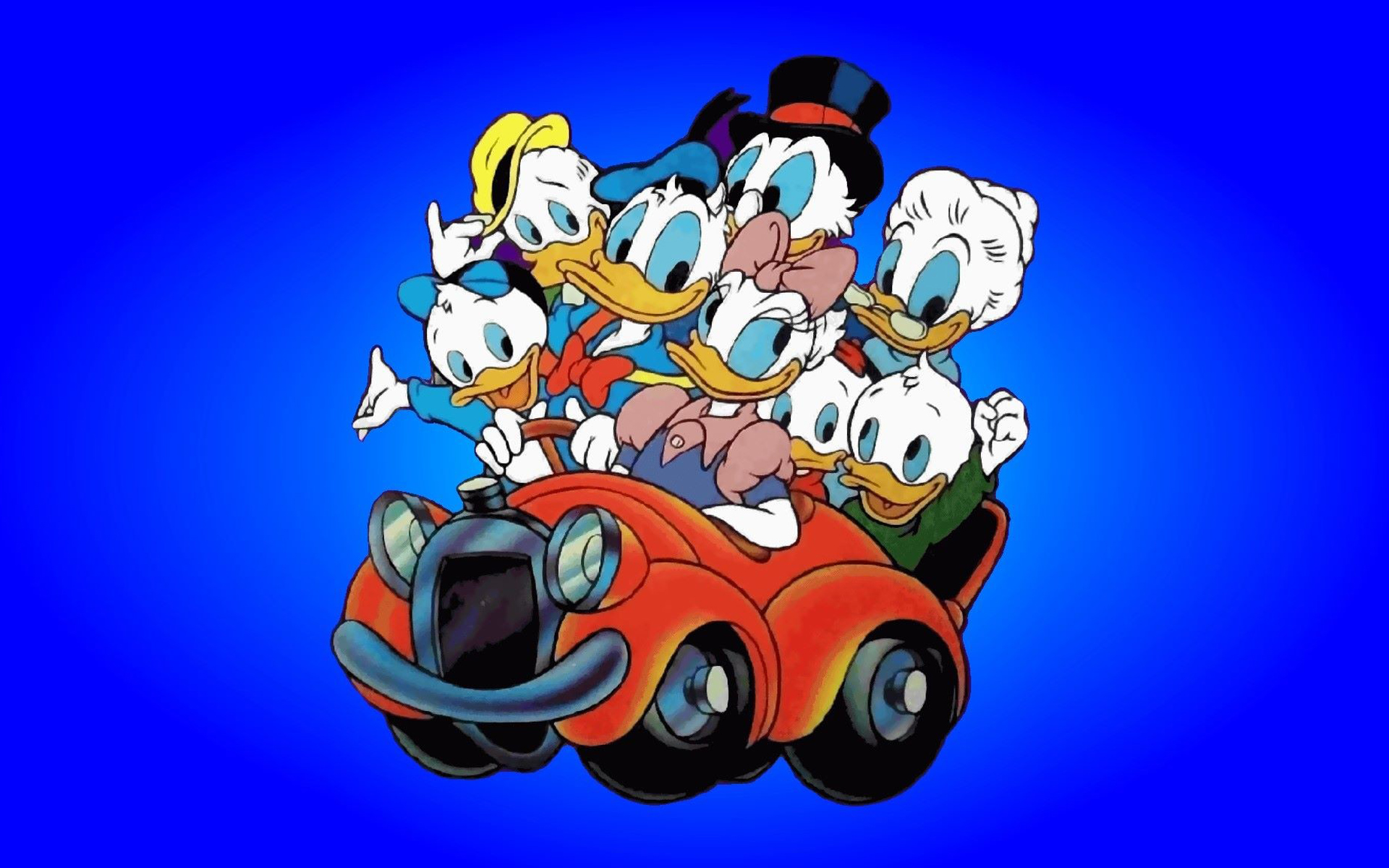 Donald Duck And His Family - HD Wallpaper 