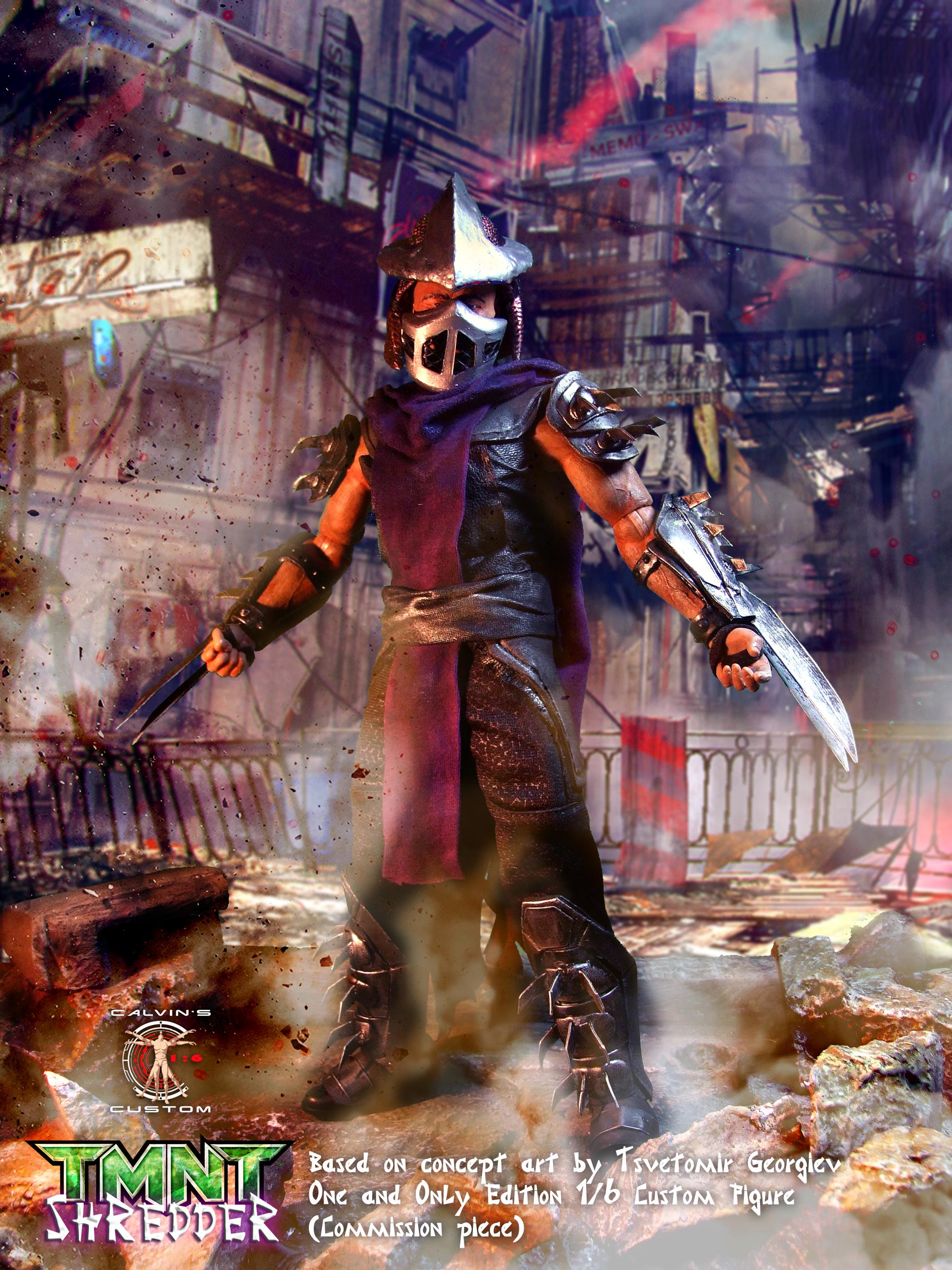 Calvin S Custom 1/6 One Sixth Scale Tmnt Shredder Custom - Pc Game - HD Wallpaper 