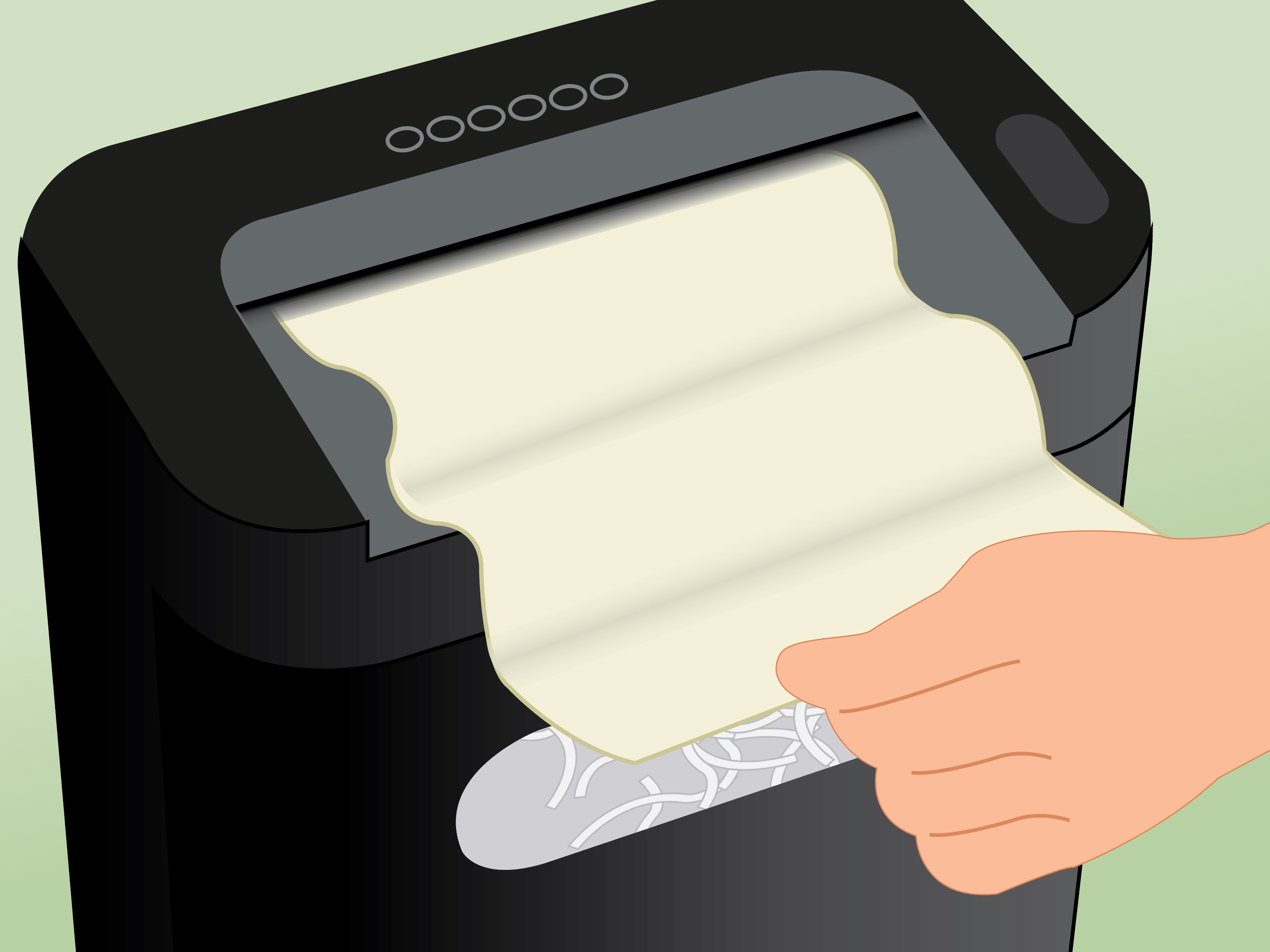 Image Titled Oil A Shredder Step - Paper - HD Wallpaper 