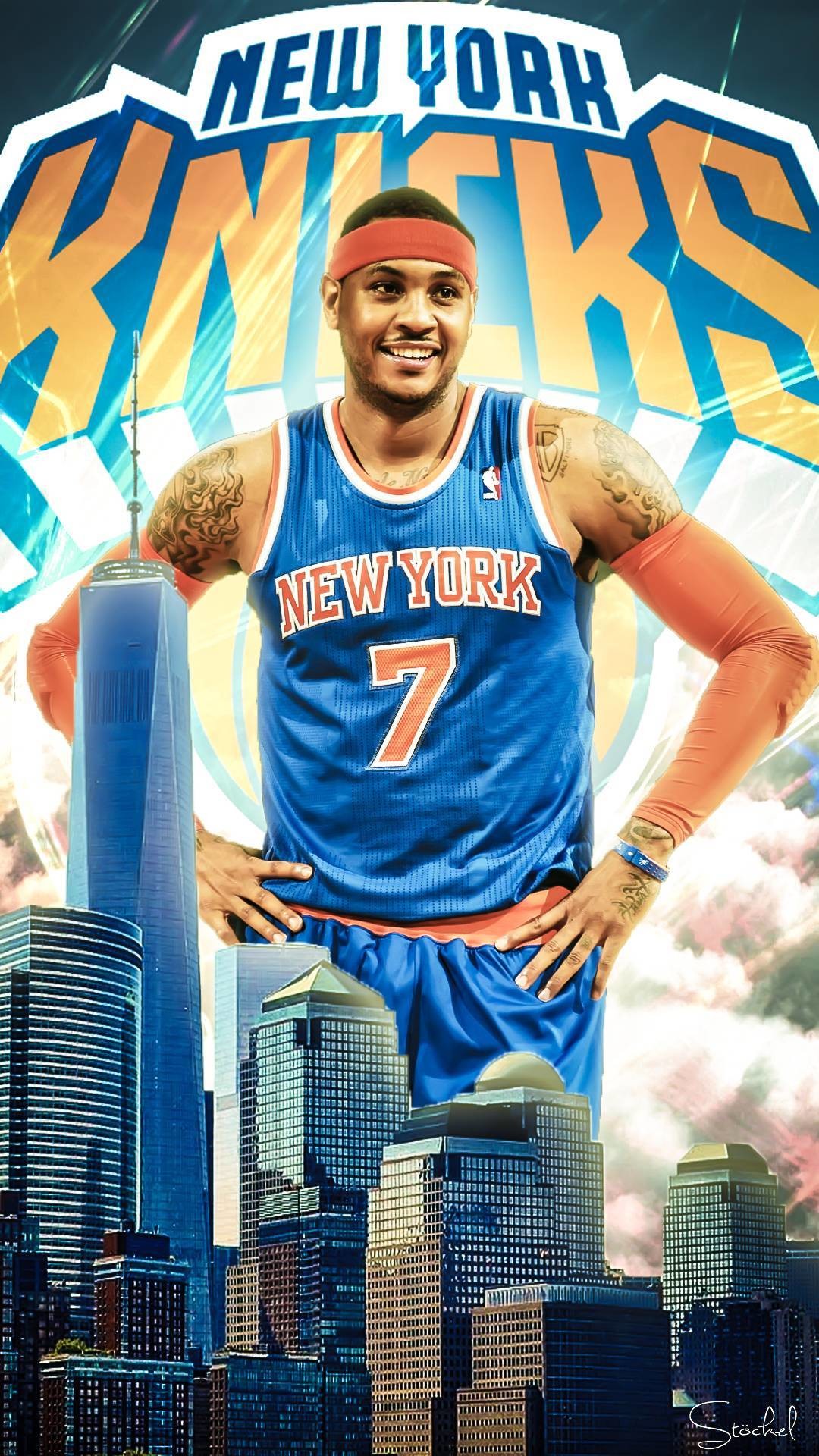 Fan Apparel & Souvenirs Kristaps Porzingis Broadway - Carmelo Anthony Wallpaper For Iphone - HD Wallpaper 