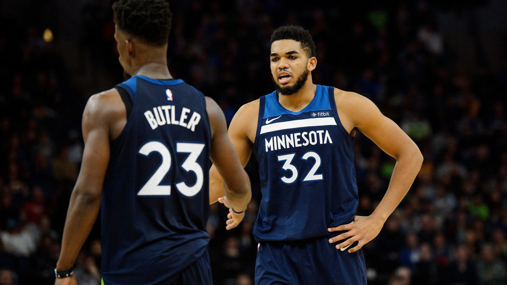 Jimmy Butler Karl Anthony Towns E Pic Hwb211168 - Jimmy Butler Karl Anthony Towns - HD Wallpaper 