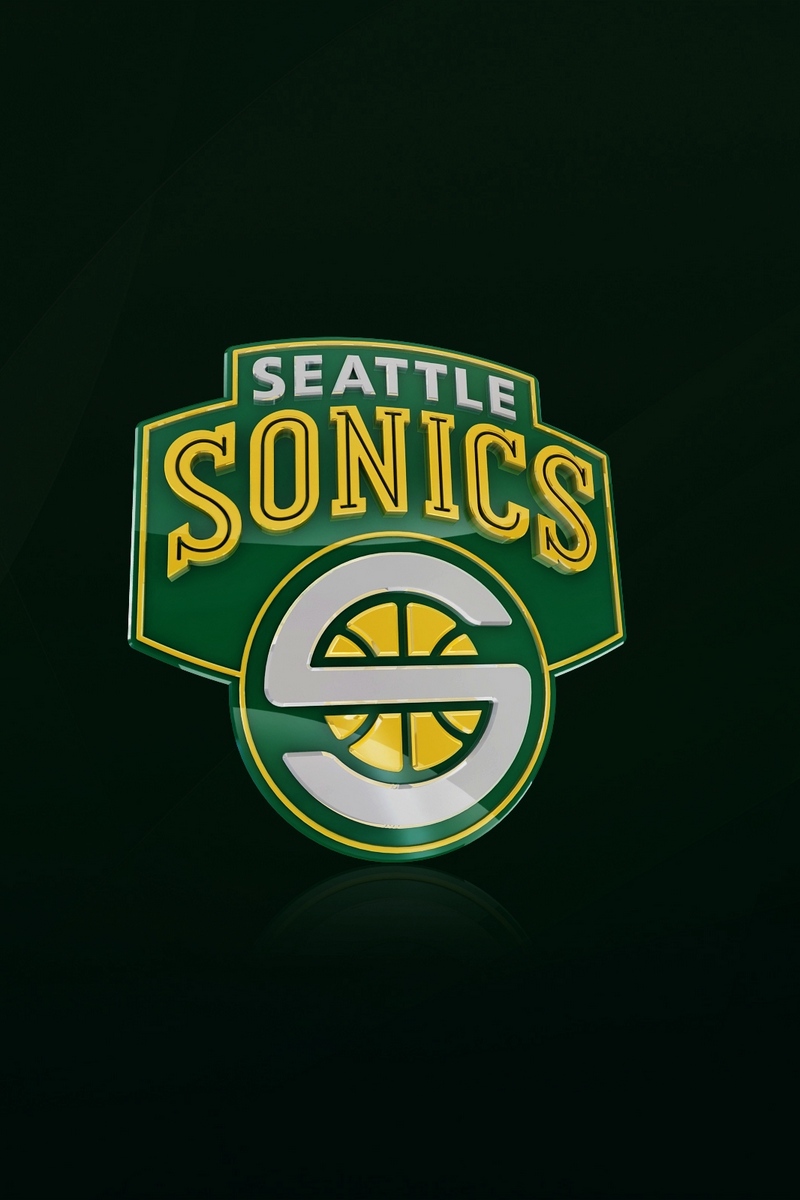 Wallpaper Seattle Supersonics, Nba, Logo - Nba Team Wallpaper 3d - HD Wallpaper 