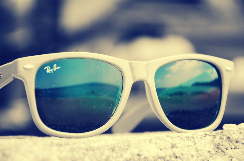 Sunglasses, Ray Ban, And Beach Image - Beach Ray Ban Sunglasses - HD Wallpaper 