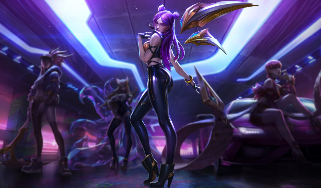 Hot, Girl Character, League Of Legends, Kai Sa, Wallpaper - Kda Kai Sa Splash Art - HD Wallpaper 