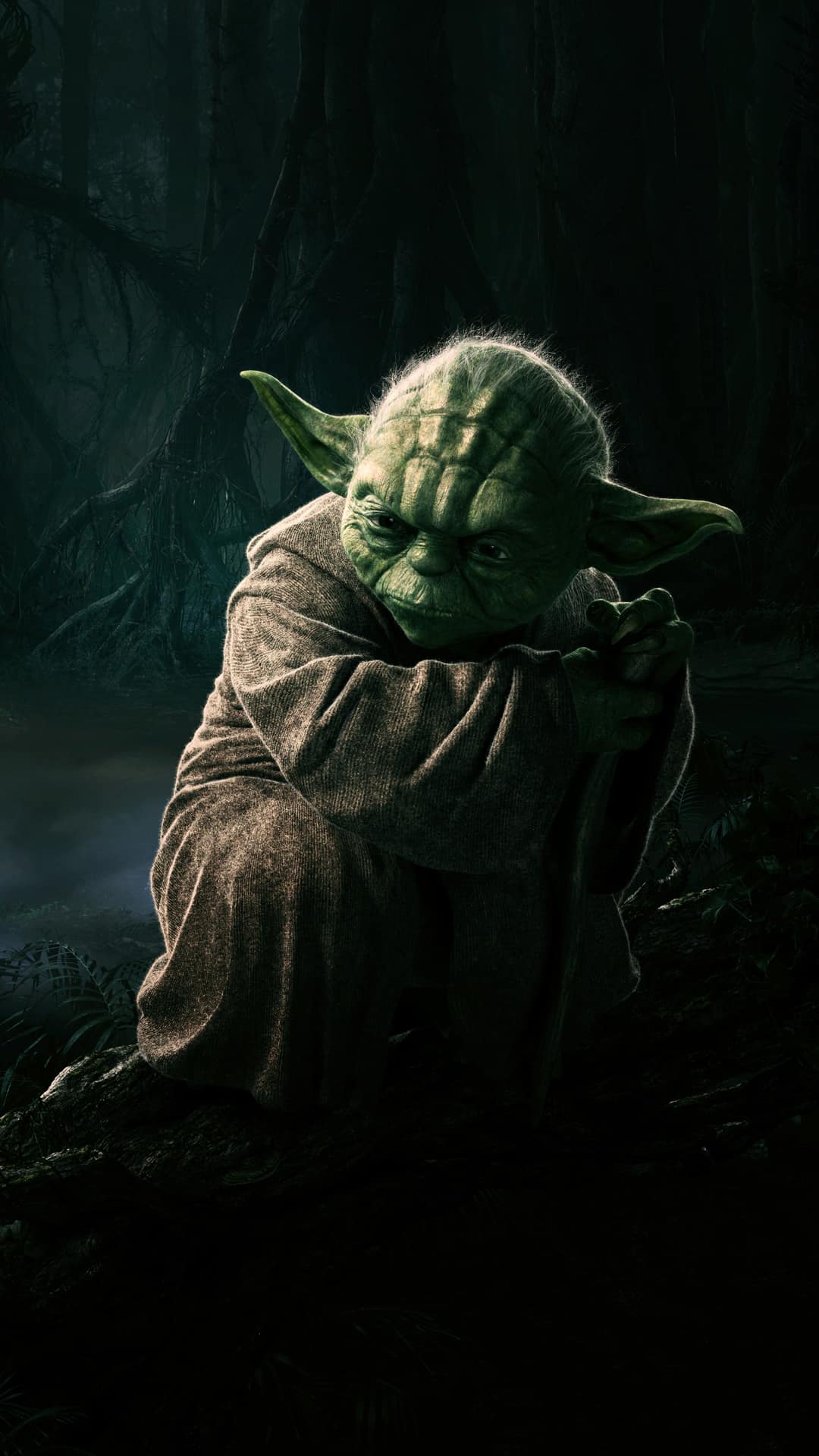 Yoda Star Wars Dark Andro - Star Wars Yoda Wallpaper Iphone - HD Wallpaper 