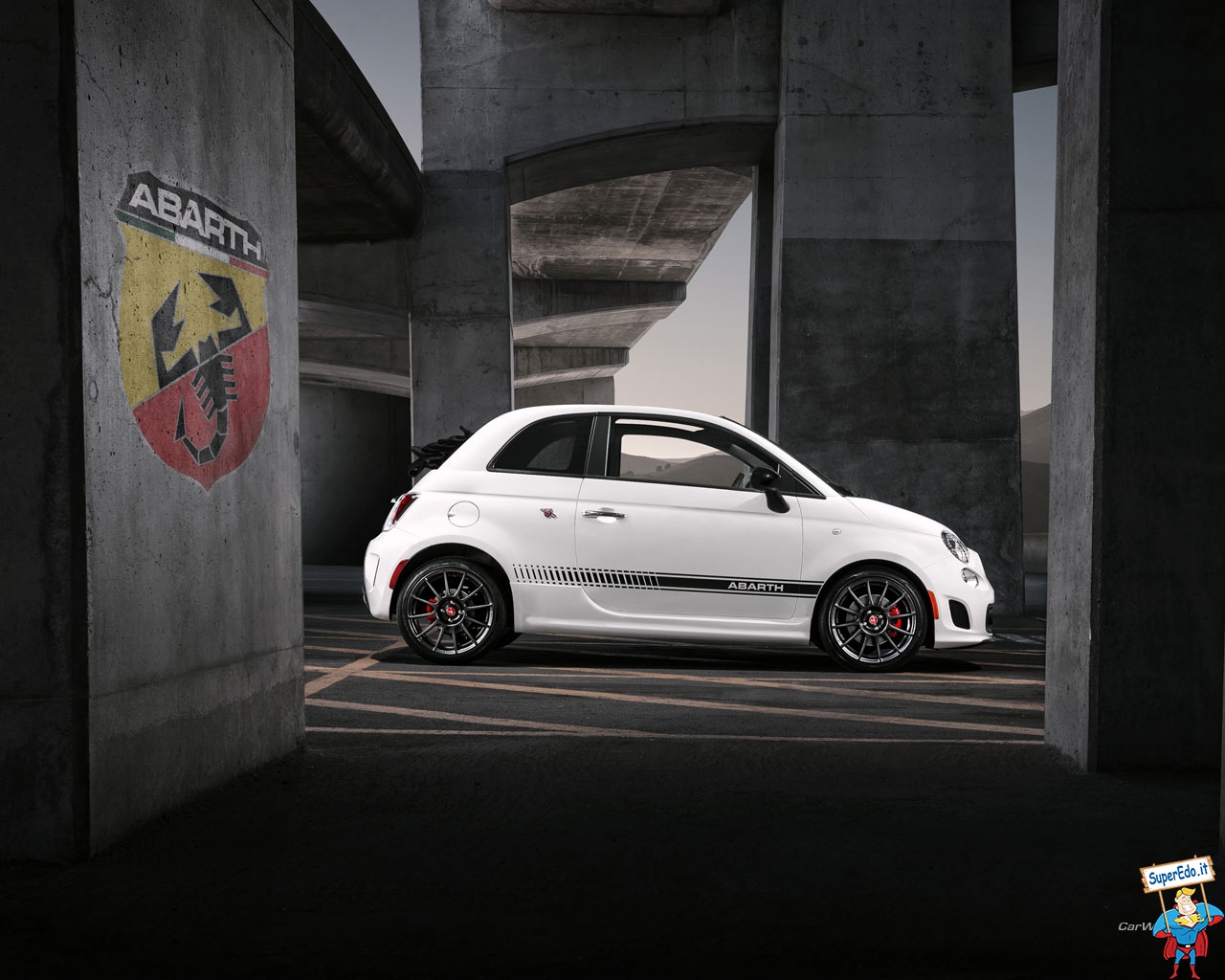 Fiat 500 Abarth - Fiat Abarth 500 2017 - HD Wallpaper 
