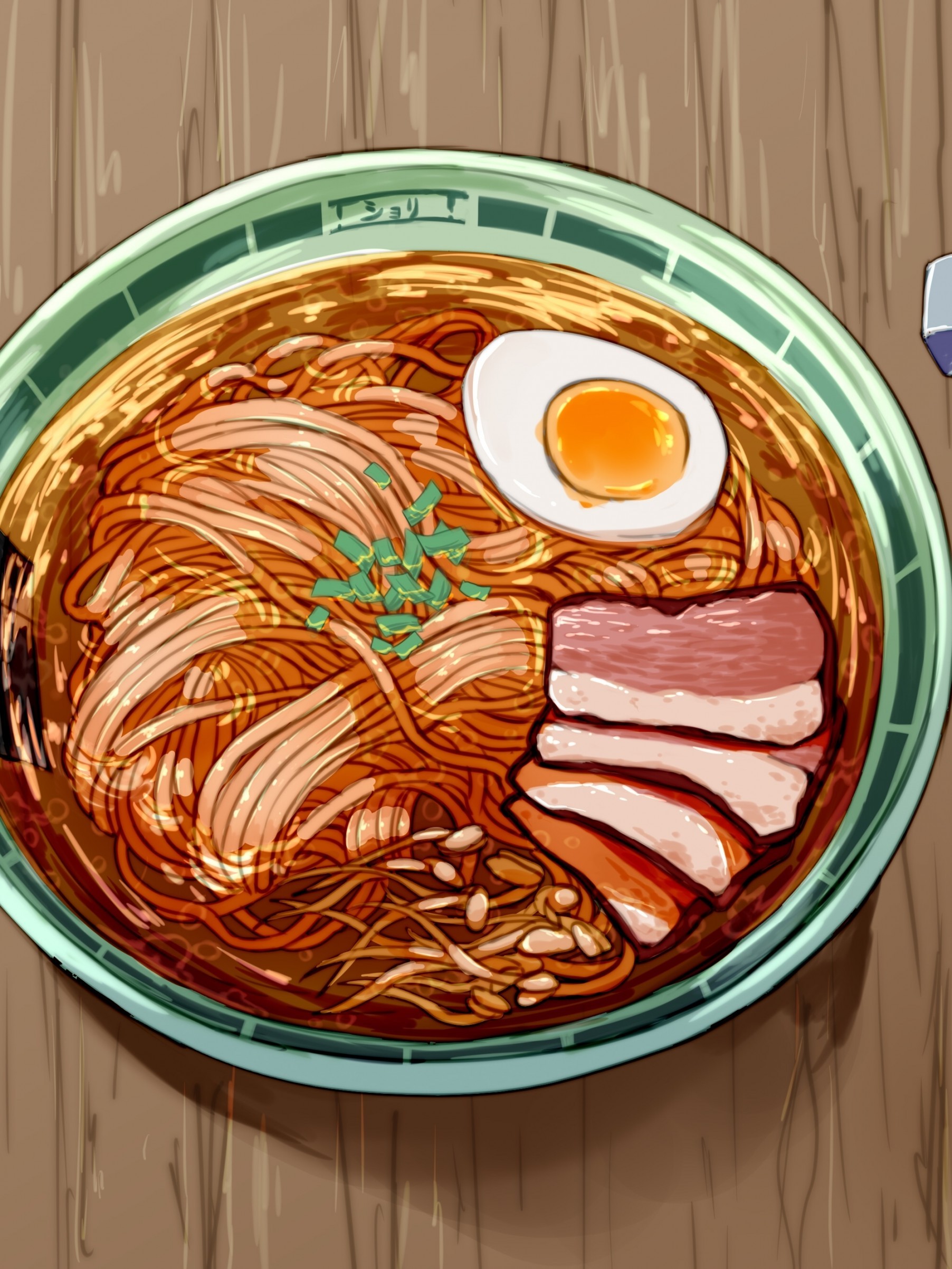 Anime Ramen, Delicious, Chopsticks, Egg, Meat - HD Wallpaper 