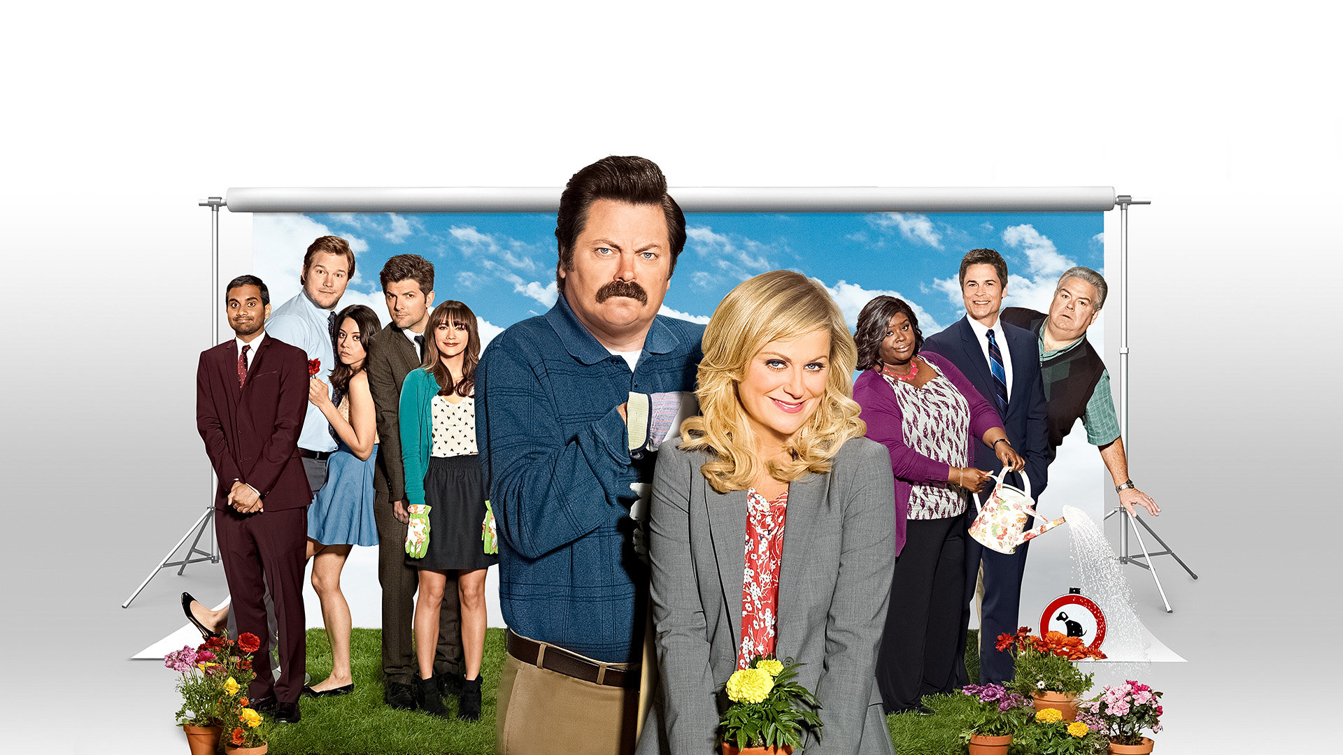 Awesome Ron Swanson Free Background Id - Parks And Recreation Promo - HD Wallpaper 
