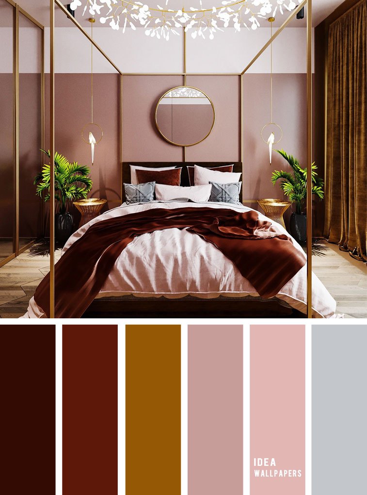 10 Best Color Schemes For Your Bedroom { Burgundy Gold - Bedroom Burgundy Color Scheme - HD Wallpaper 