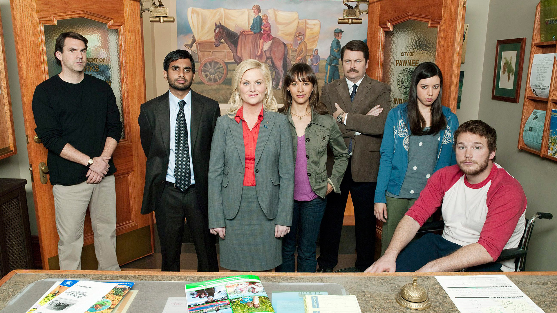 Best Parks And Recreation Wallpaper Id - Parks And Rec Season 1 Cast - HD Wallpaper 