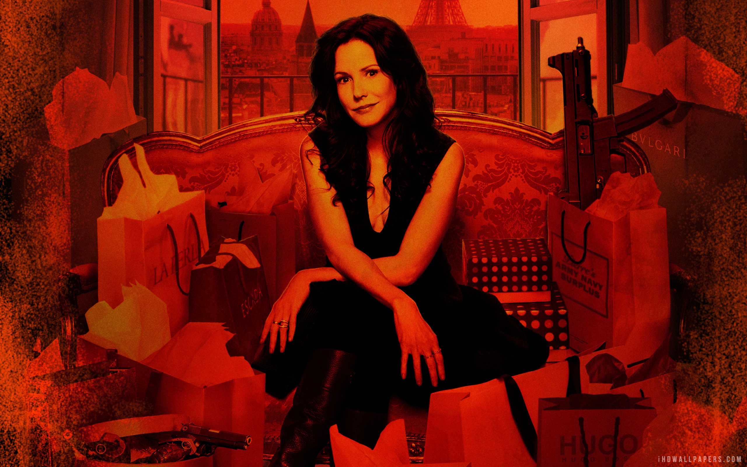 Sarah Ross Red 2 - HD Wallpaper 