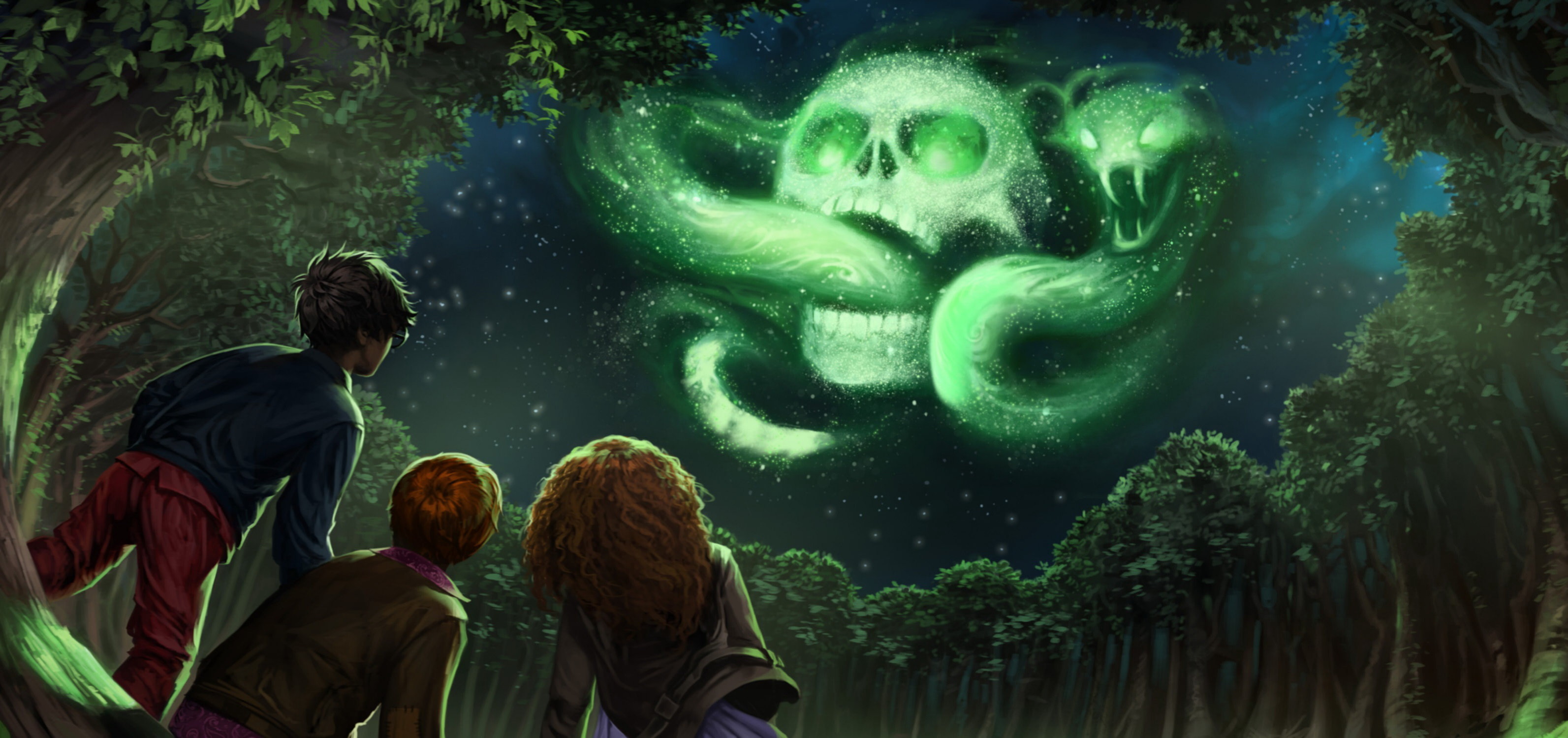Jungle, Nature, Ron Weasley, Vertebrate, Lord Voldemort - Death Eater Mark In Sky - HD Wallpaper 