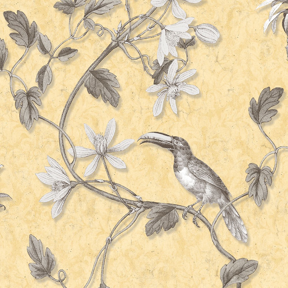 Manor House Wallpaper By Norwall-tropical Birds - Обои Aura Коллекция Manor House Артикул Mh36530 - HD Wallpaper 