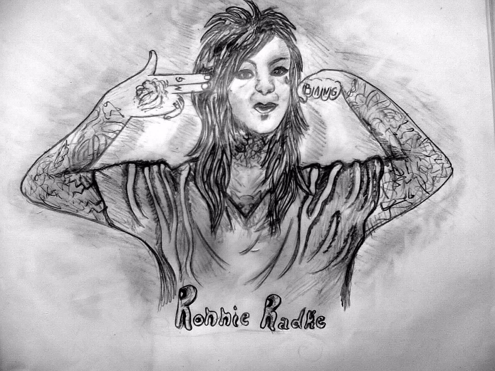 Ronnie Radke - Sketch - HD Wallpaper 