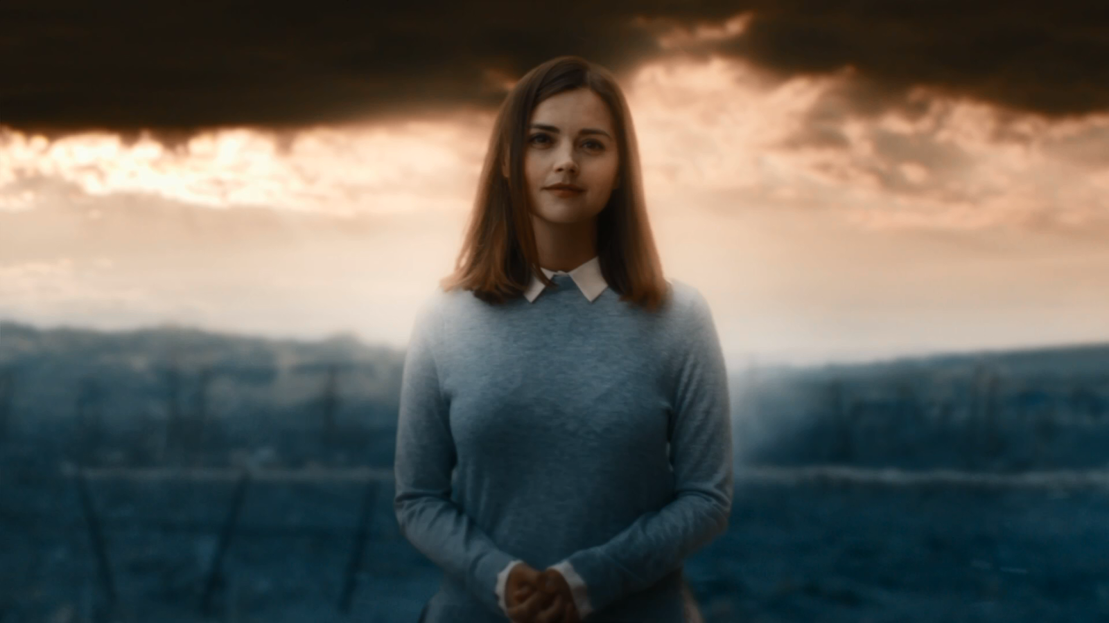 Jenna Coleman Doctor Who Cameo Syfywire Screengrab - Doctor Who Twice Upon A Time Clara - HD Wallpaper 