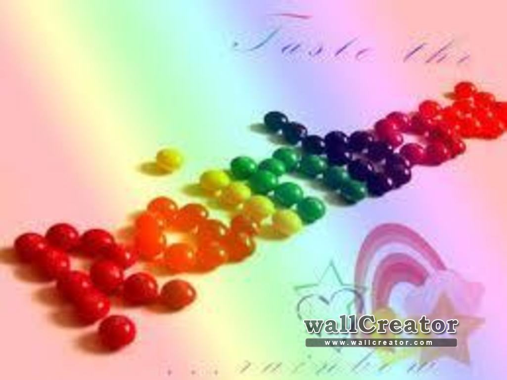 1366 / 768 Wallpaper - Skittles Taste The Rainbow - HD Wallpaper 