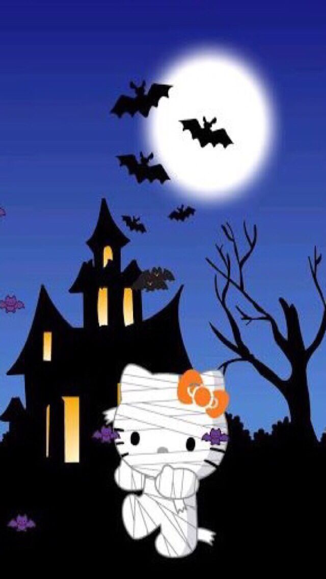 Samhain/halloween - Hello Kitty Halloween Wallpaper Iphone - HD Wallpaper 