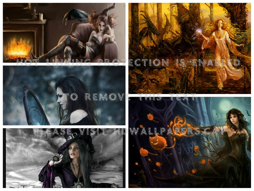 Witches Holiday Wicca Art Halloween Samhain - Painting - HD Wallpaper 