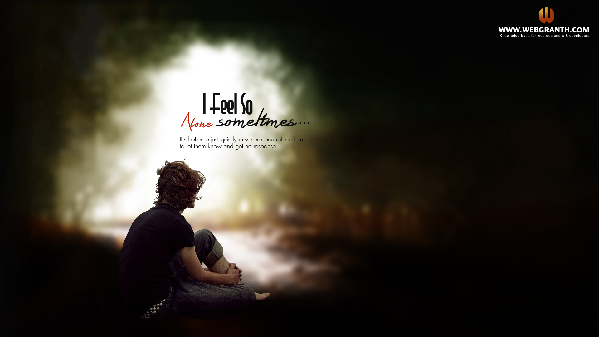 Alone Sad Wallpaper Download Hd Alone Wallpapers Free - HD Wallpaper 