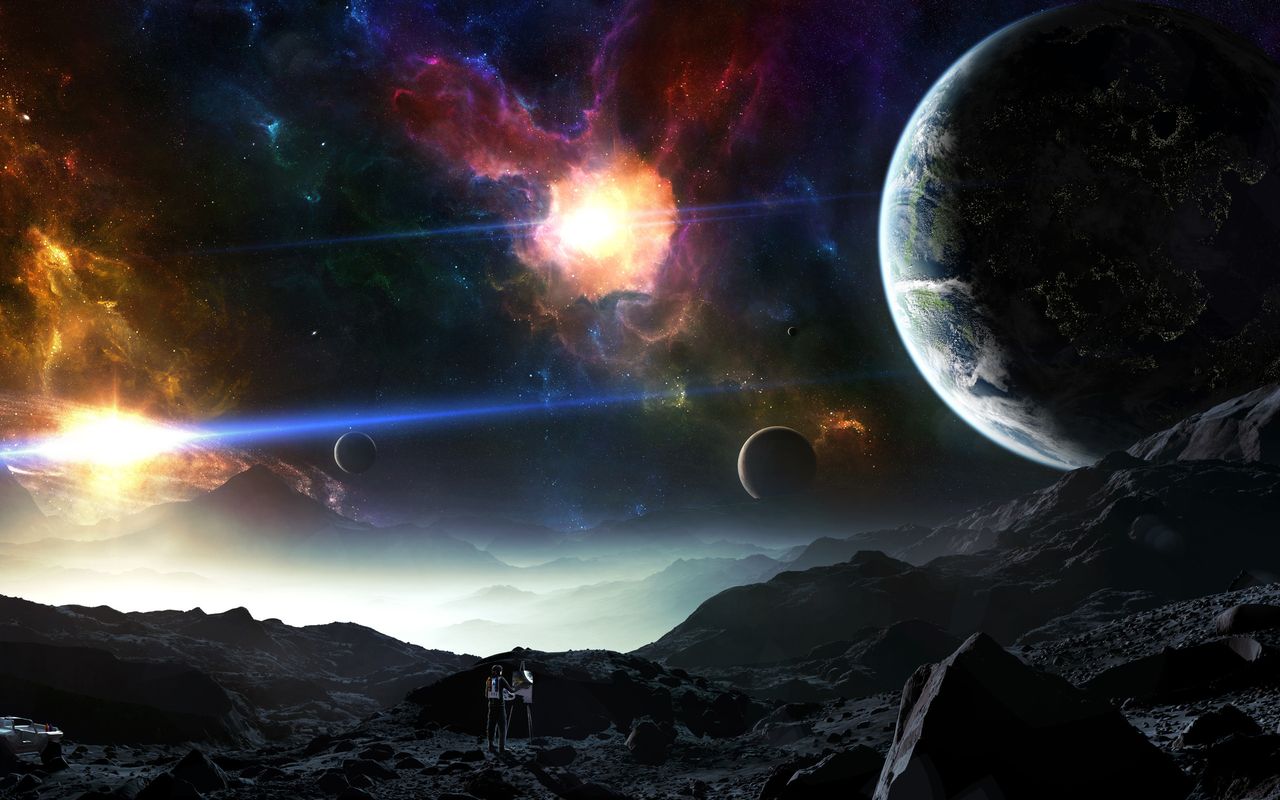 Free Wallpaper For Archos 28 - Outer Space And Planets - HD Wallpaper 