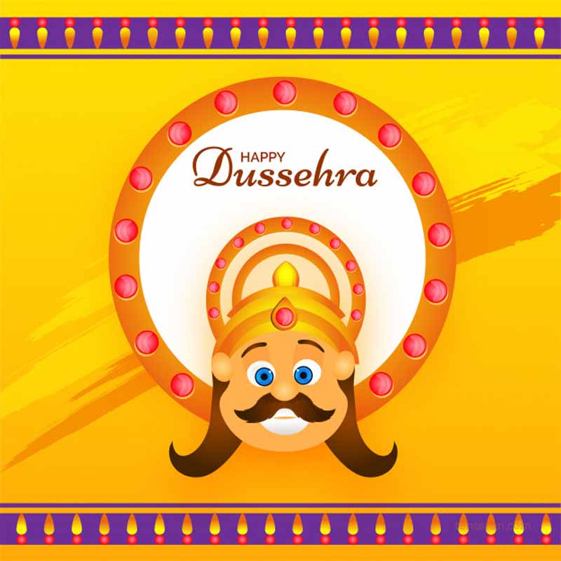 Vijayadashami Wishes Images Quotes Status Photos Wallpaper3 - Happy Dussehra Greeting Card - HD Wallpaper 