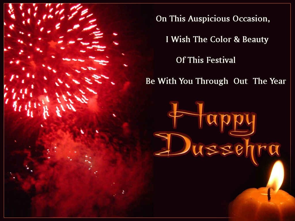 Happy Dussehra - 1024x768 Wallpaper 