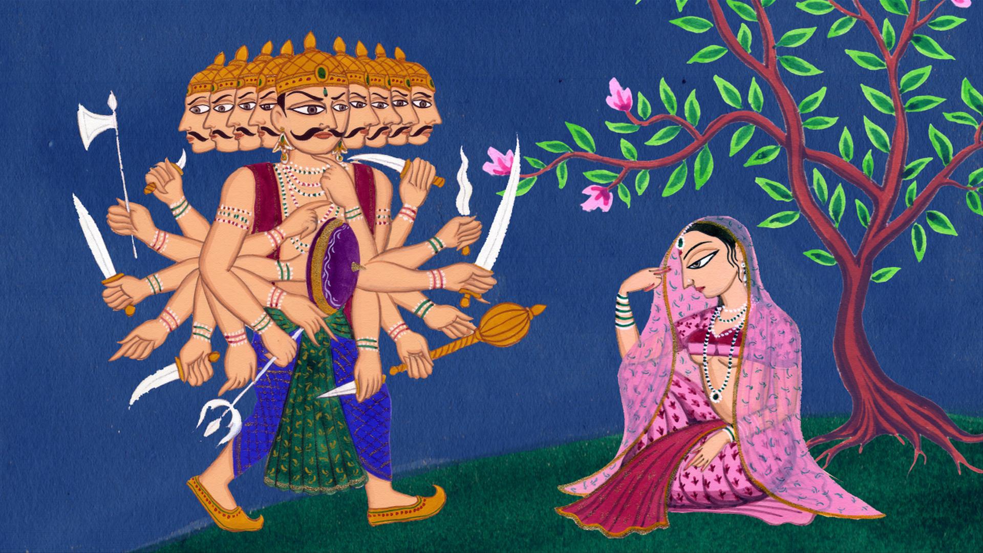Swarnima Das - Rama And Sita And Ravana - HD Wallpaper 