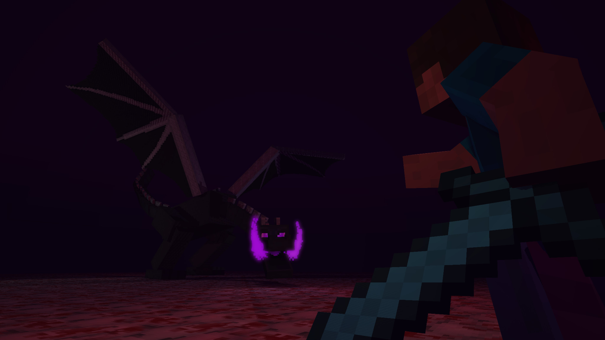 Ender Dragon Wallpapers - Minecraft Ender Dragon - HD Wallpaper 