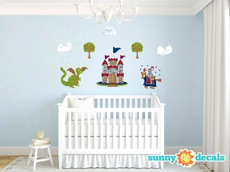 Dragon Wall Decal Loading Zoom Knight And Dragon Fabric - HD Wallpaper 