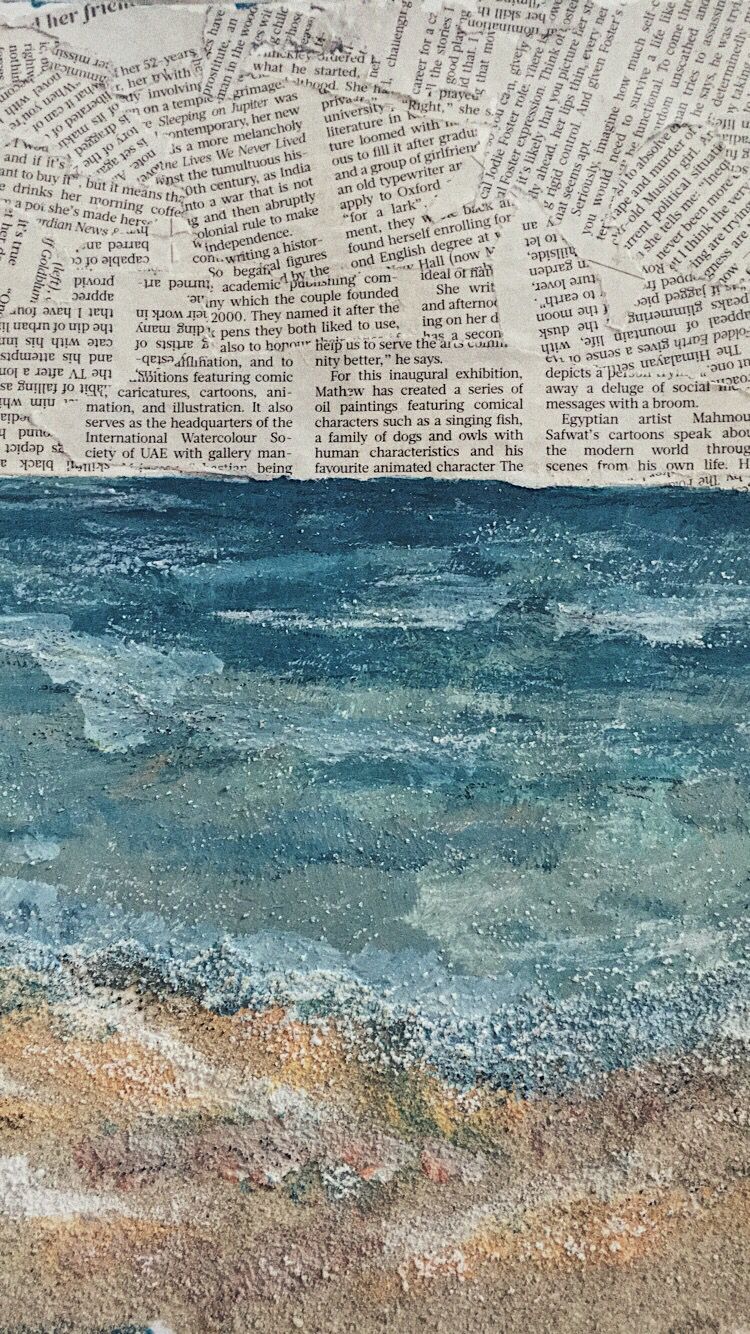 Newspaper Art Water - HD Wallpaper 