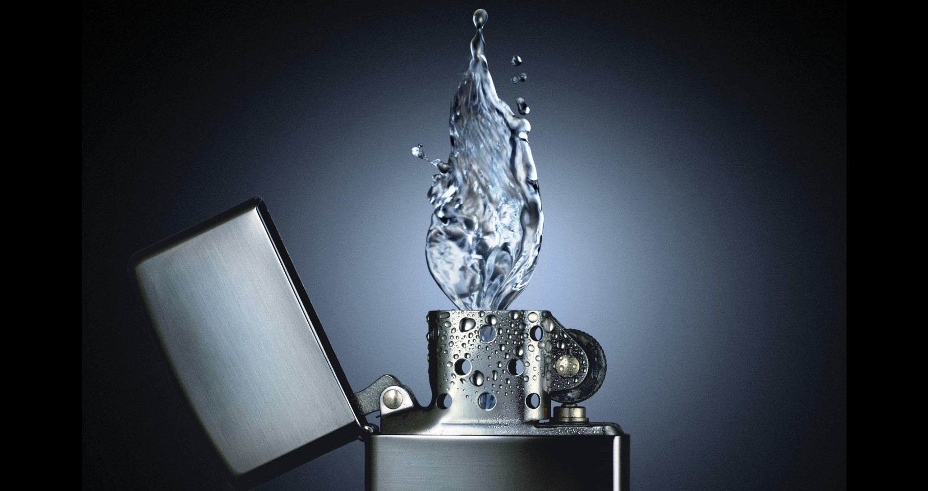 Hd Wallpapers Full Screen In Abstract Quick Design - Lighter With Water Flame - HD Wallpaper 