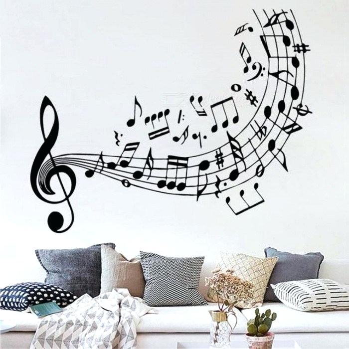 Home Decorating Wall Paper Music Notes Treble Clef - HD Wallpaper 