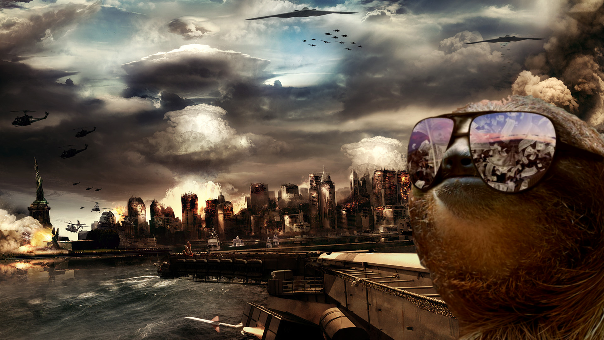 Cool Sloth Wallpaper - HD Wallpaper 