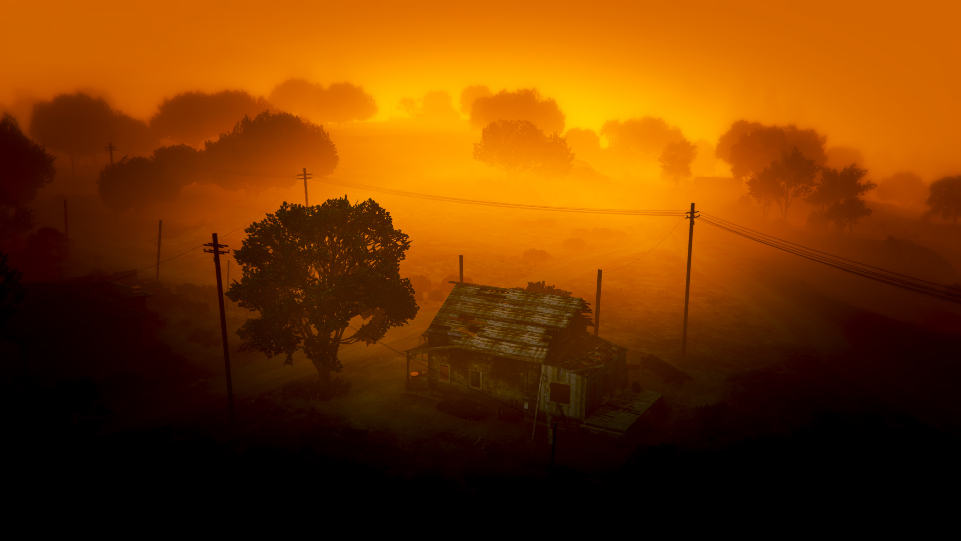 Red Sky At Morning - HD Wallpaper 