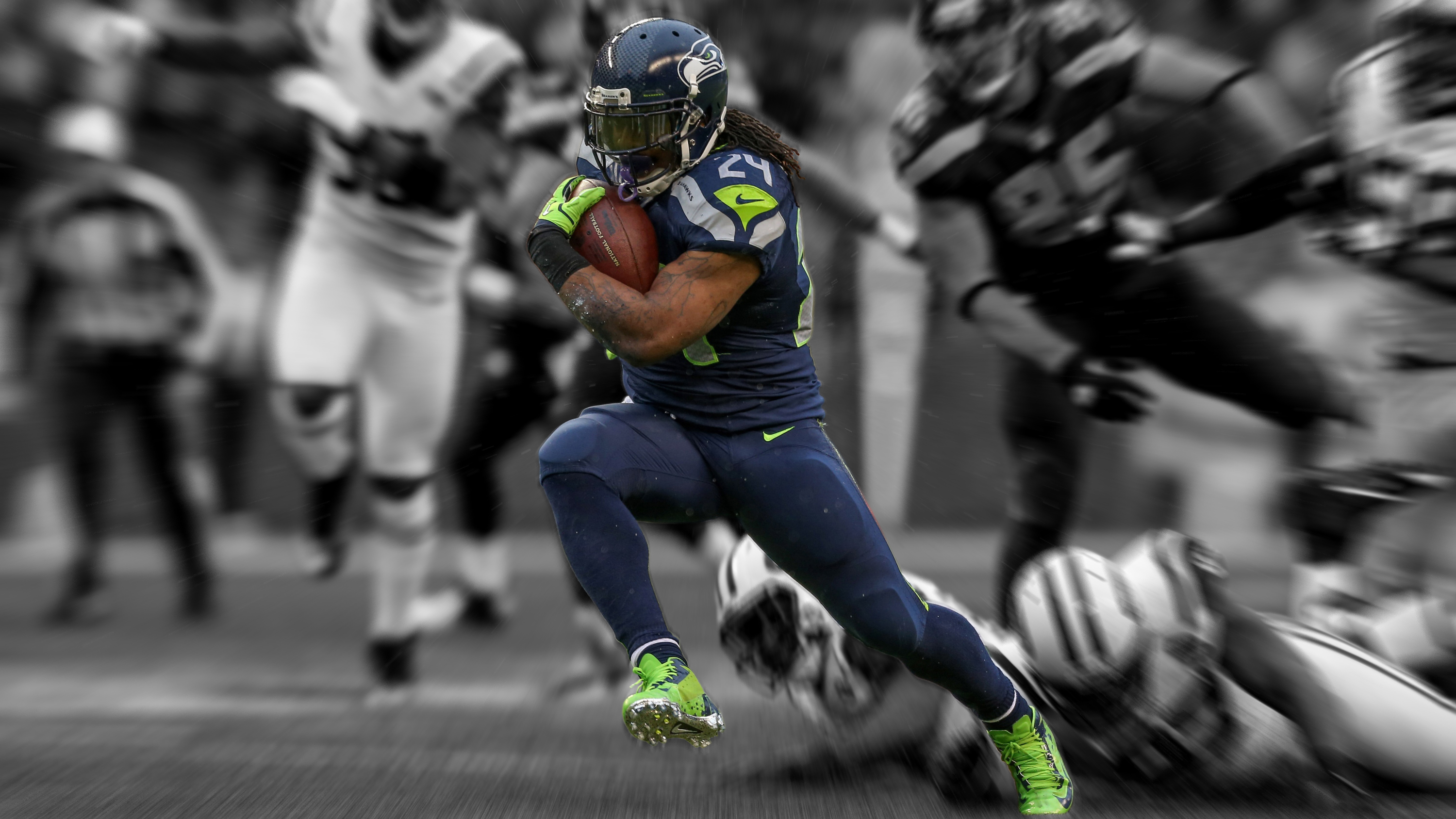 Marshawn Lynch Seahawks Wallpaper - Marshawn Lynch - HD Wallpaper 