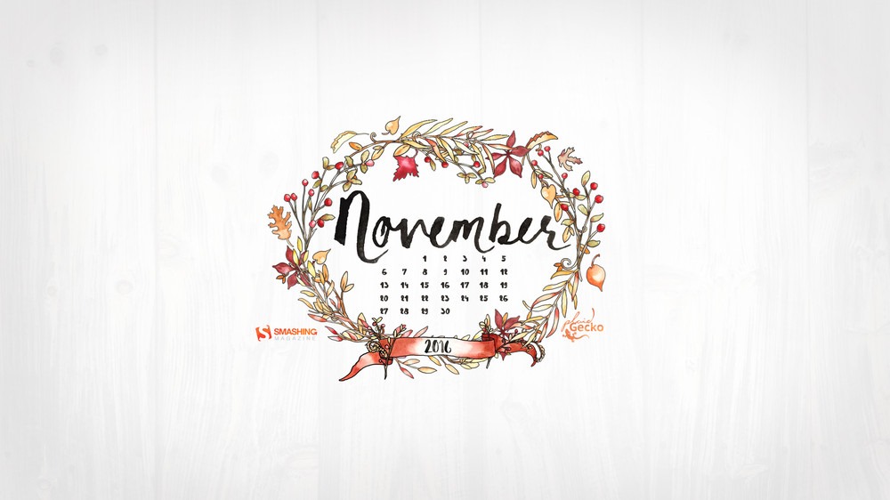 November 2017 Desktop Calendar - HD Wallpaper 