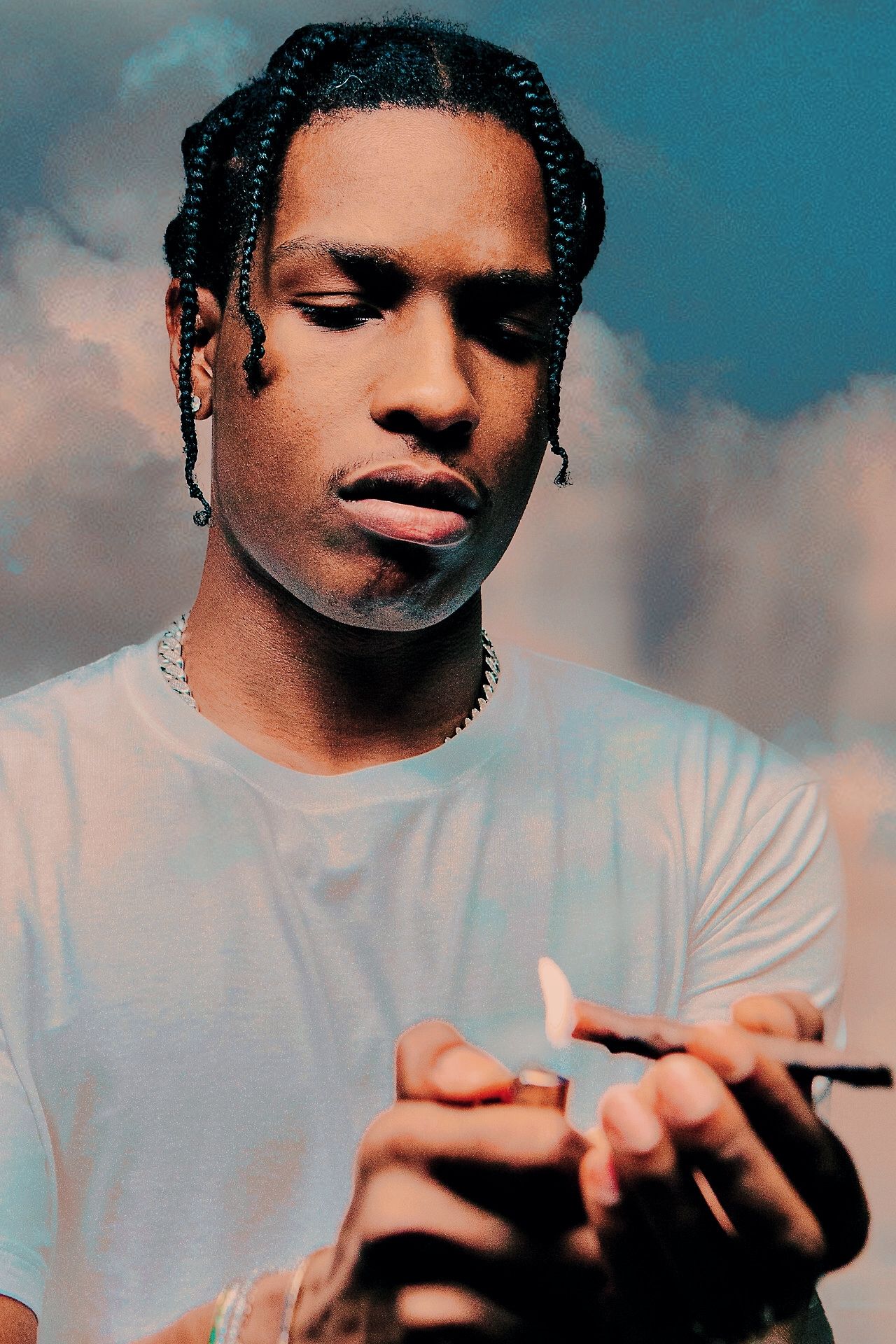 Asap Rocky Scar On Face - 1280x1920 Wallpaper - teahub.io