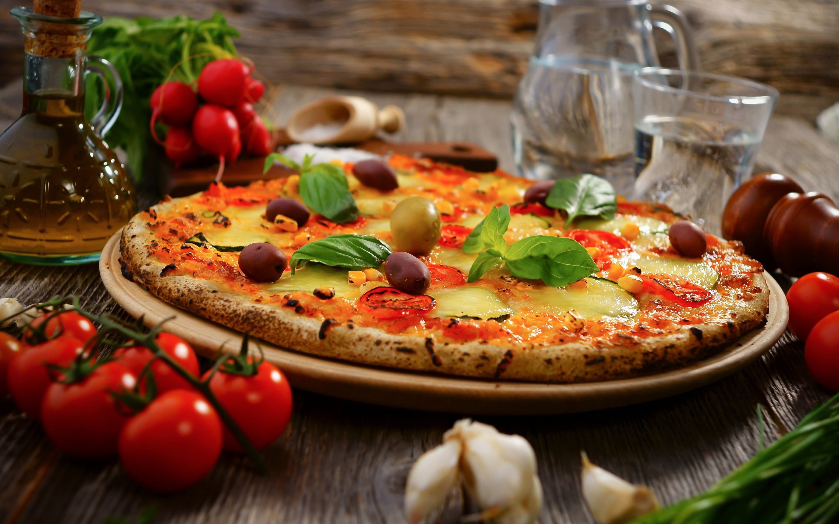 Pizza Restaurant - HD Wallpaper 