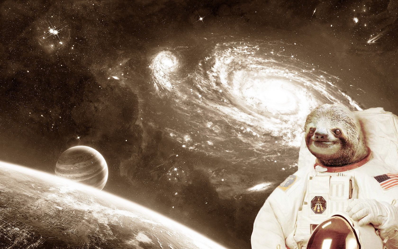 Astronaut Sloth - HD Wallpaper 