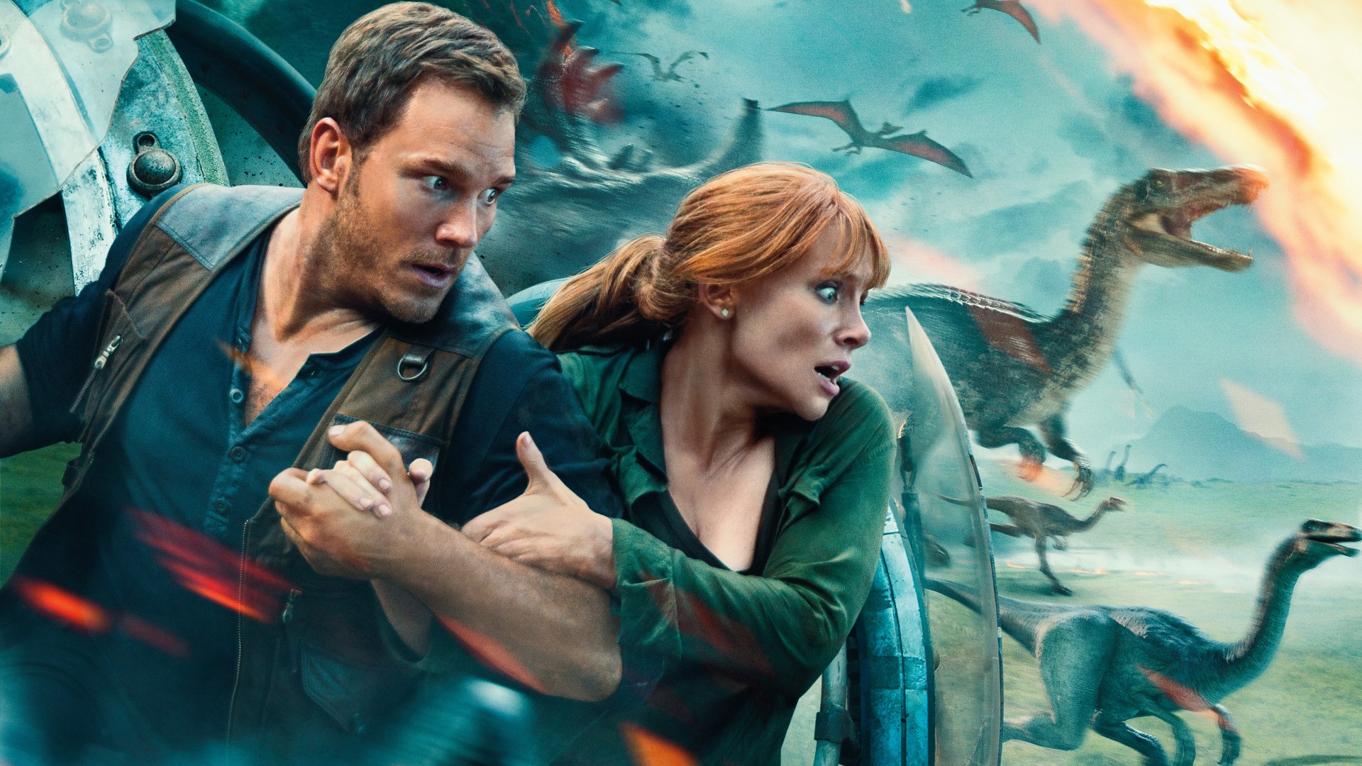 Chris Pratt In Jurassic World Fallen Kingdom Poster - Jurassic World Fallen Kingdom 2018 - HD Wallpaper 