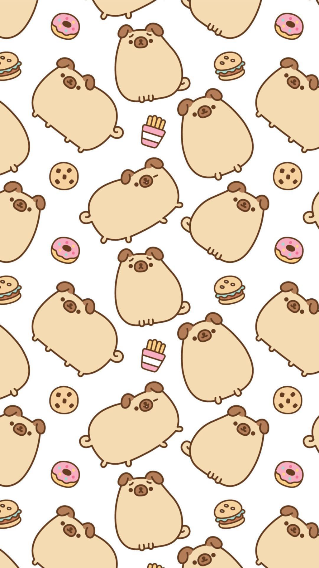 Pugsheen Wallpaper - Fondos De Pantalla De Pusheen - HD Wallpaper 