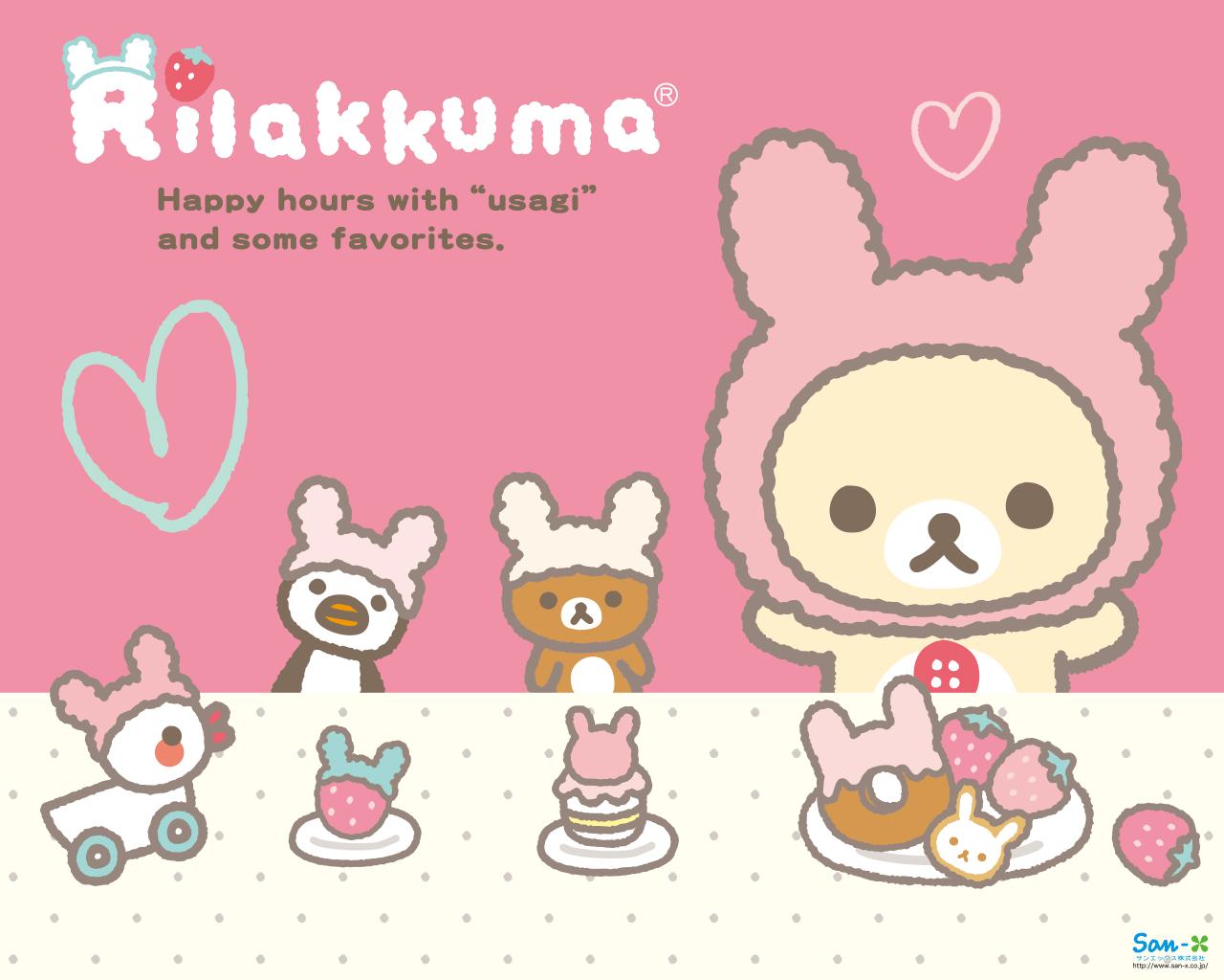 53 1280 - Kawaii ิ Background Rilakkuma - HD Wallpaper 