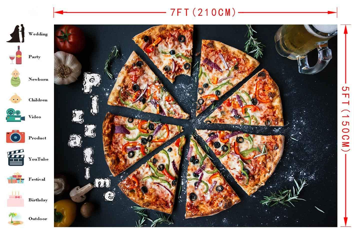 Pizza Background Photography - HD Wallpaper 