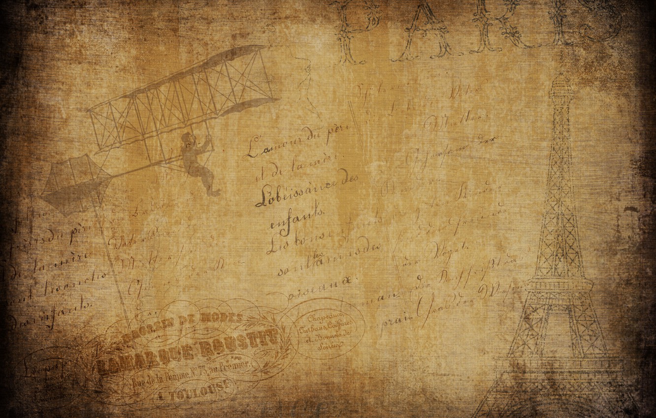 Photo Wallpaper Aviation, Background, Eiffel Tower, - История Обои - HD Wallpaper 