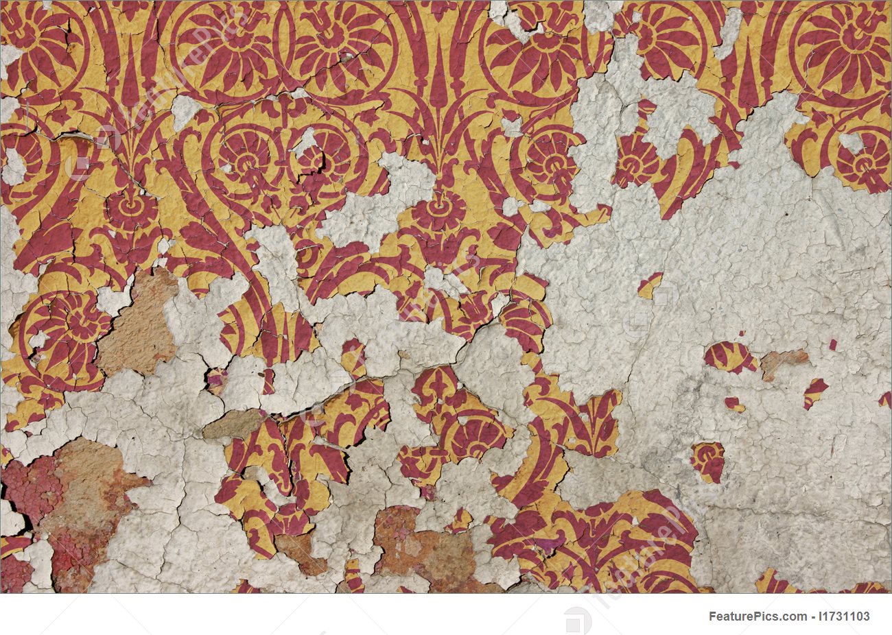 Wallpaper Peeling From A Wall - Peeling Wallpaper Texture - HD Wallpaper 